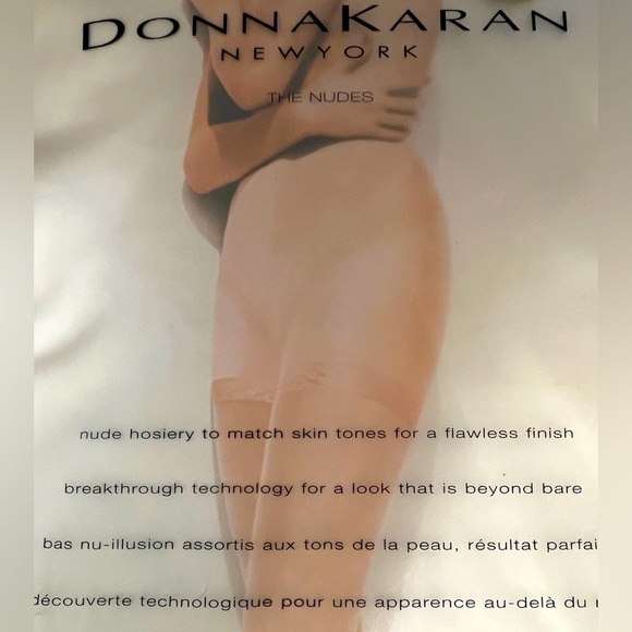 NWT~ 2 Pair of Donna Karan “Driftwood” Sheer Control Top Hosiery ~Small Petite - Picture 6 of 8